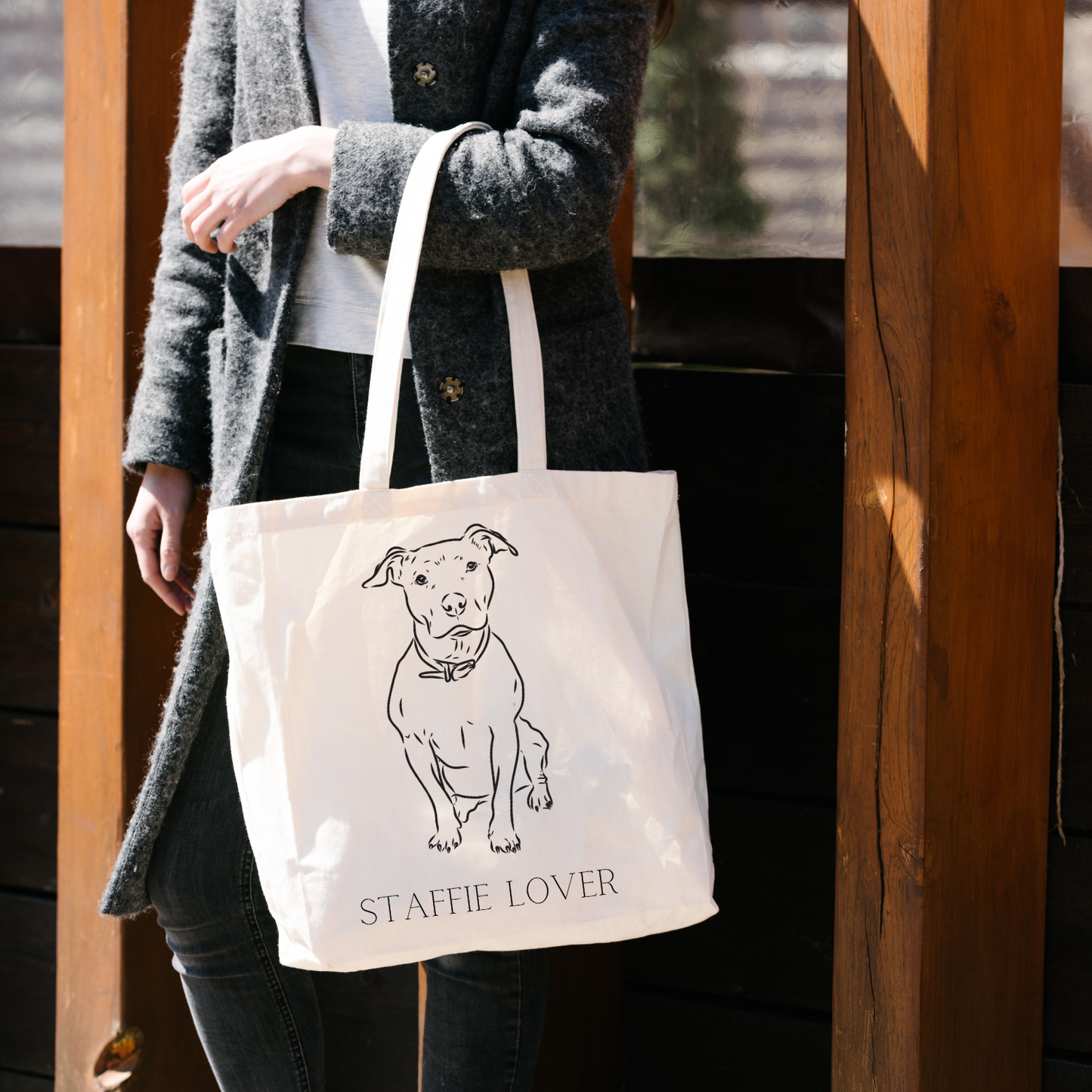 Staffie Lover Tote Bag image 6