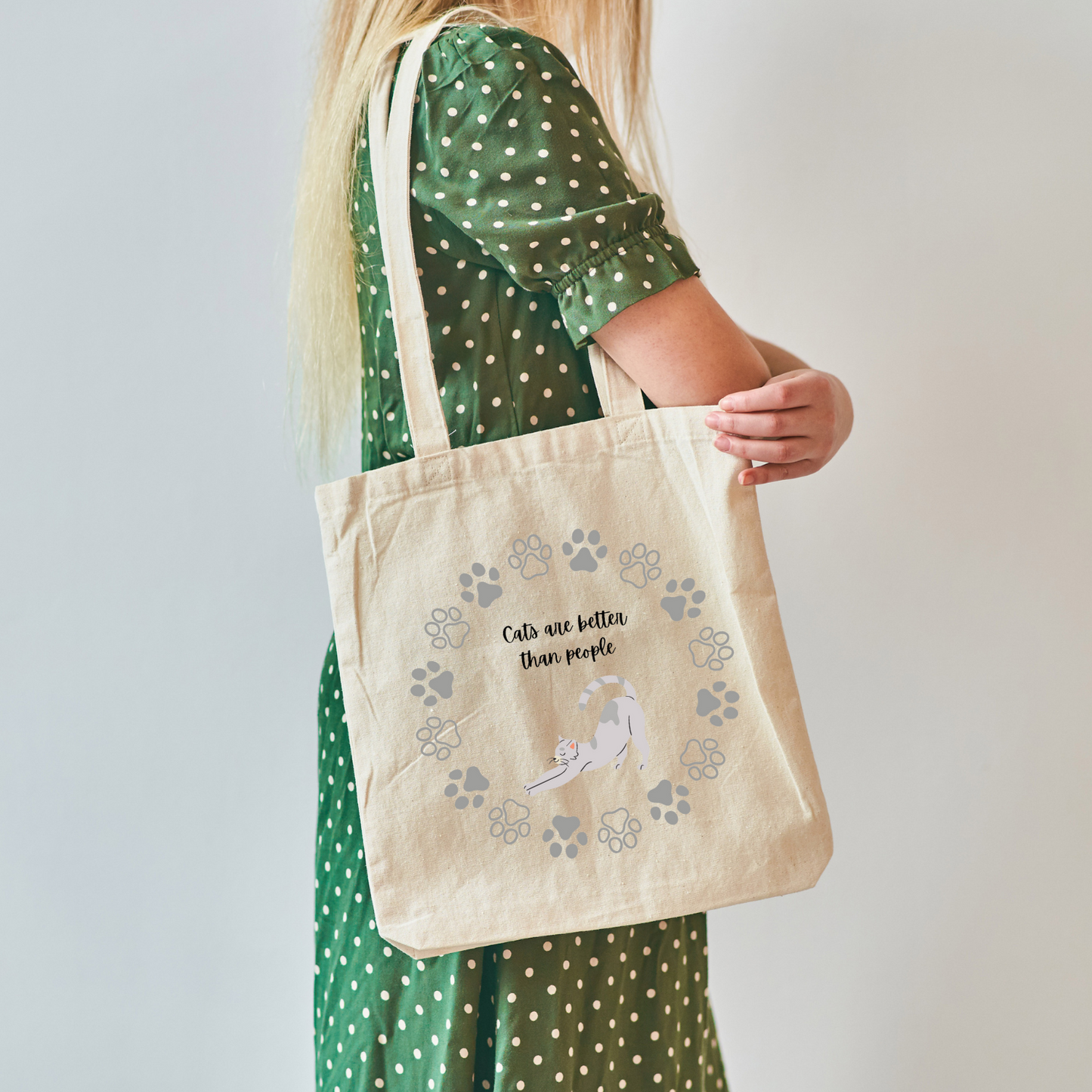 Cats Are Better Than People Tote Bag image 2
