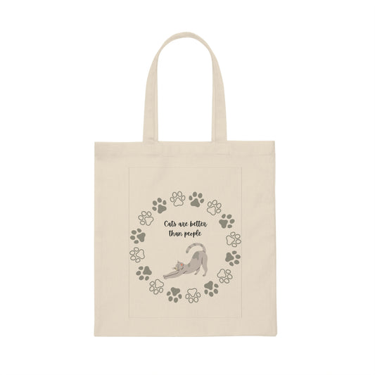 Cats Are Better Than People Tote Bag image 3
