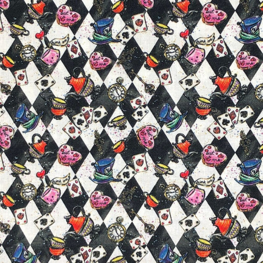 Alice in Wonderland Dog Bandana