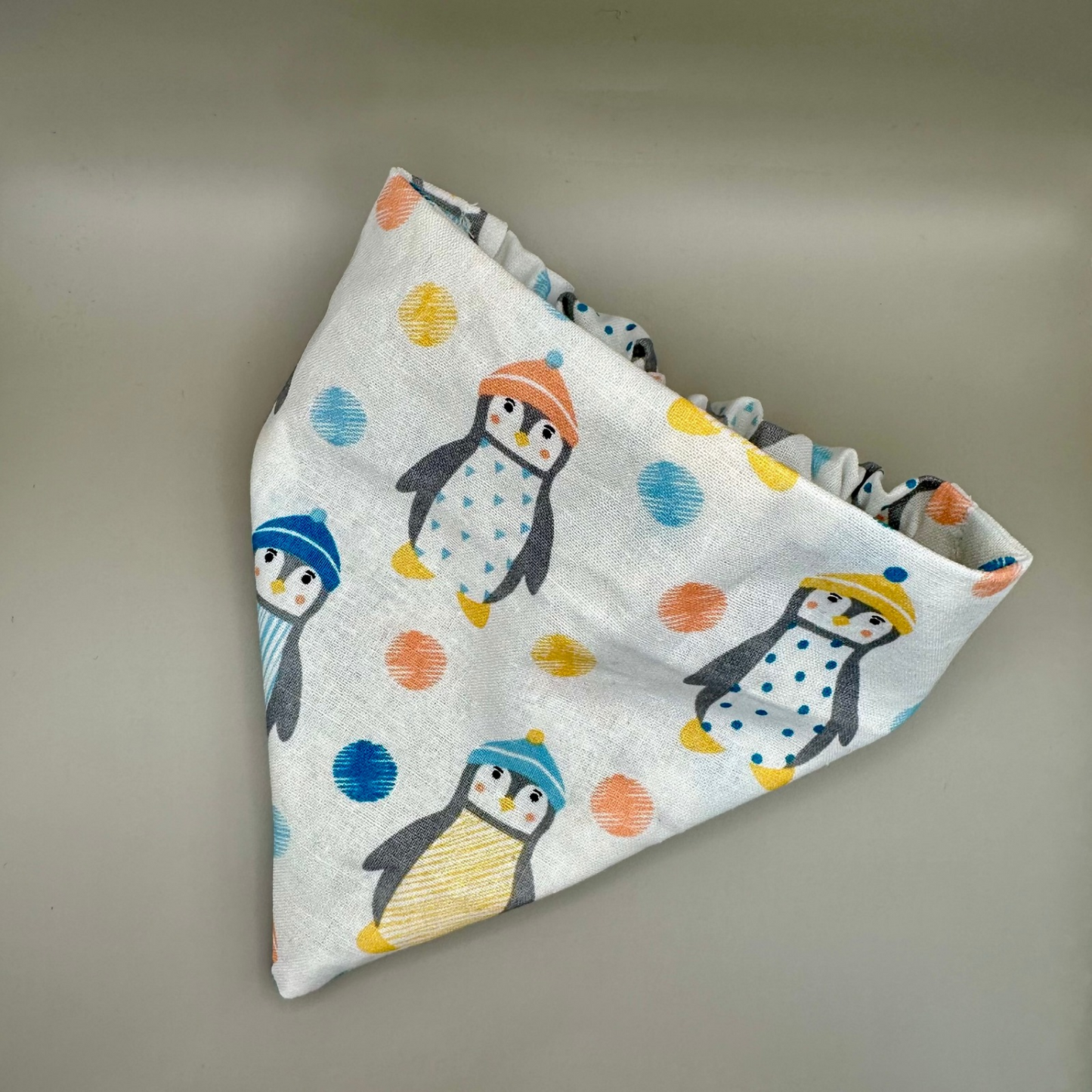 Christmas Penguins in Hats Dog Bandana