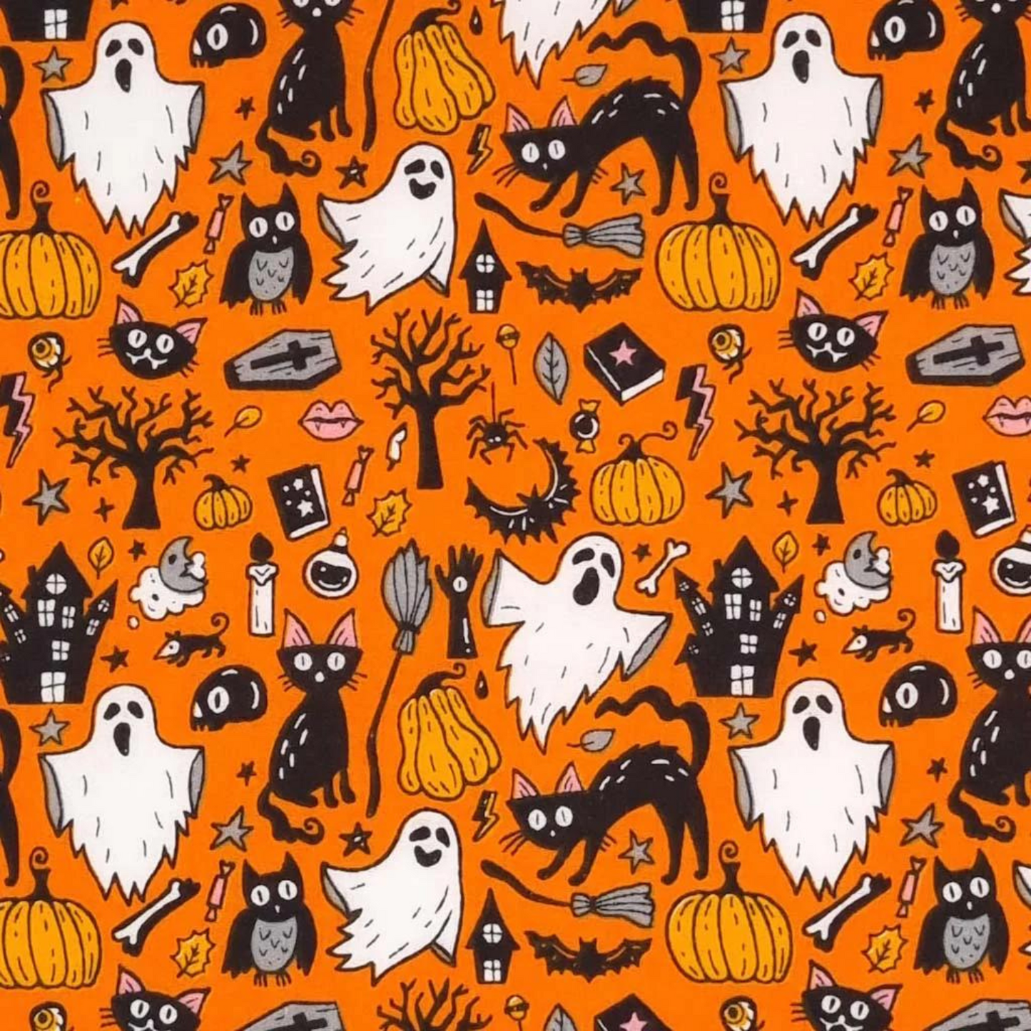 Halloween Ghosts and Cats Bandana
