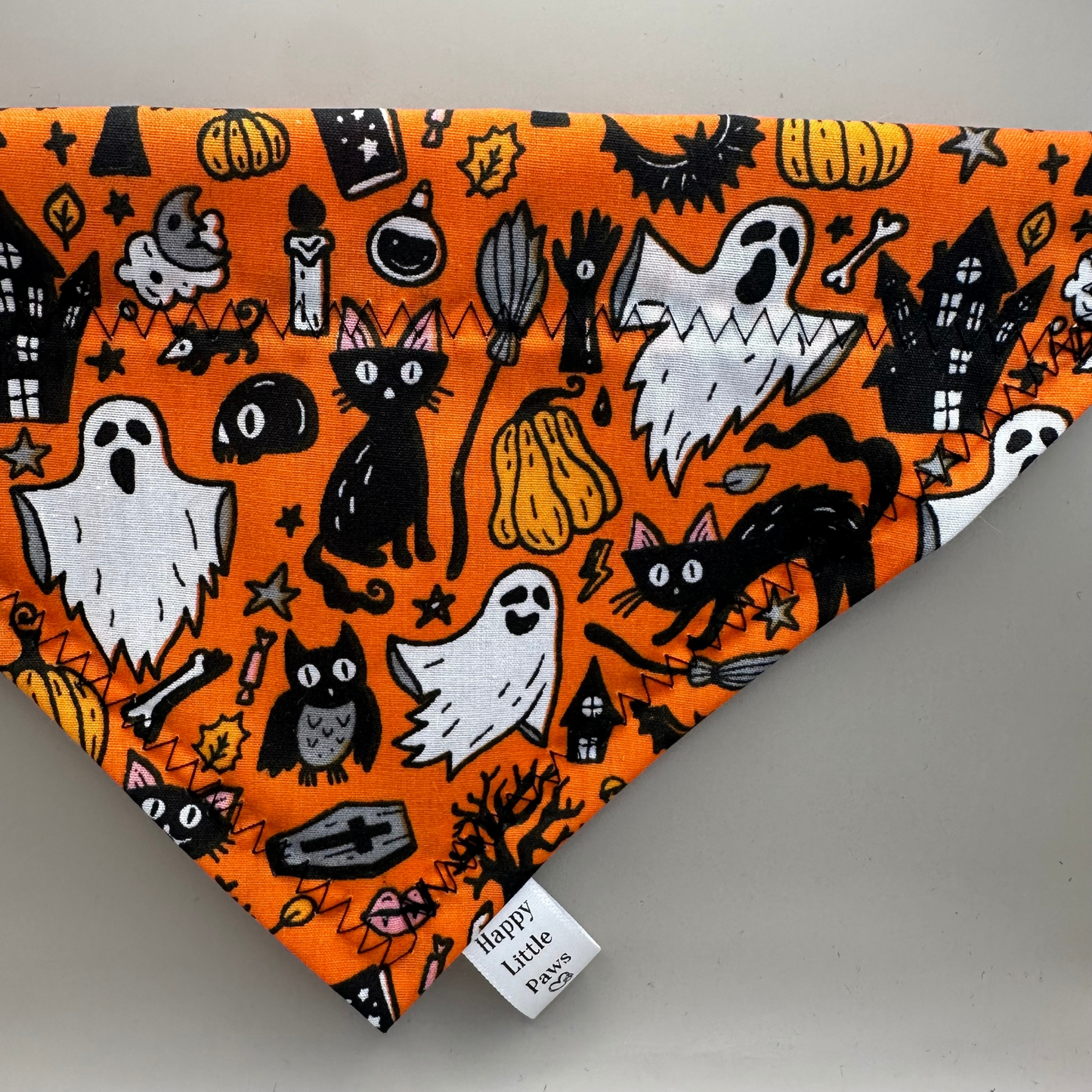 Halloween Ghosts and Cats Bandana