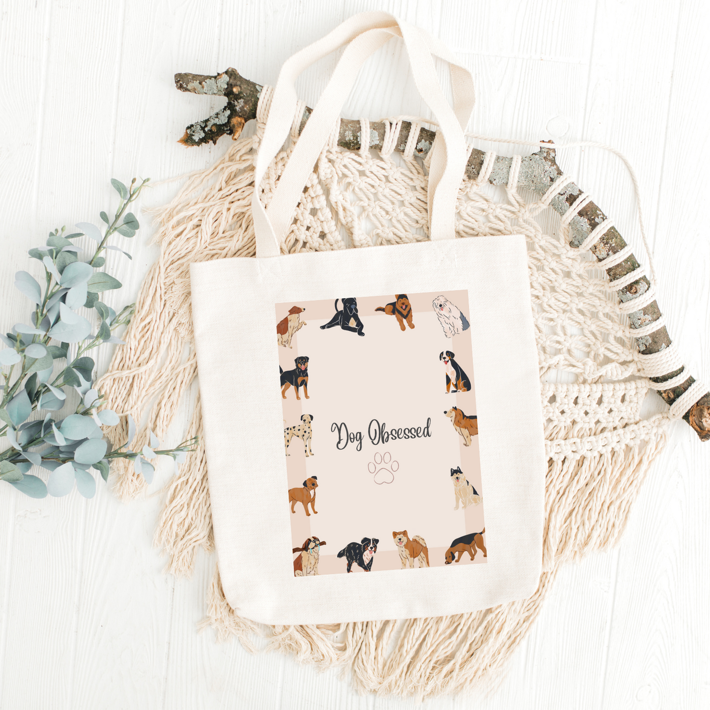 Dog Obsessed Tote Bag image 0