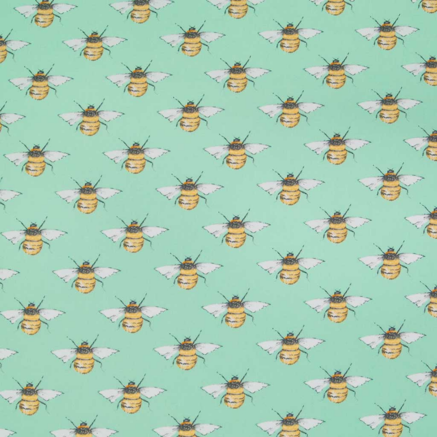 Mint Bee Print Dog Bandana
