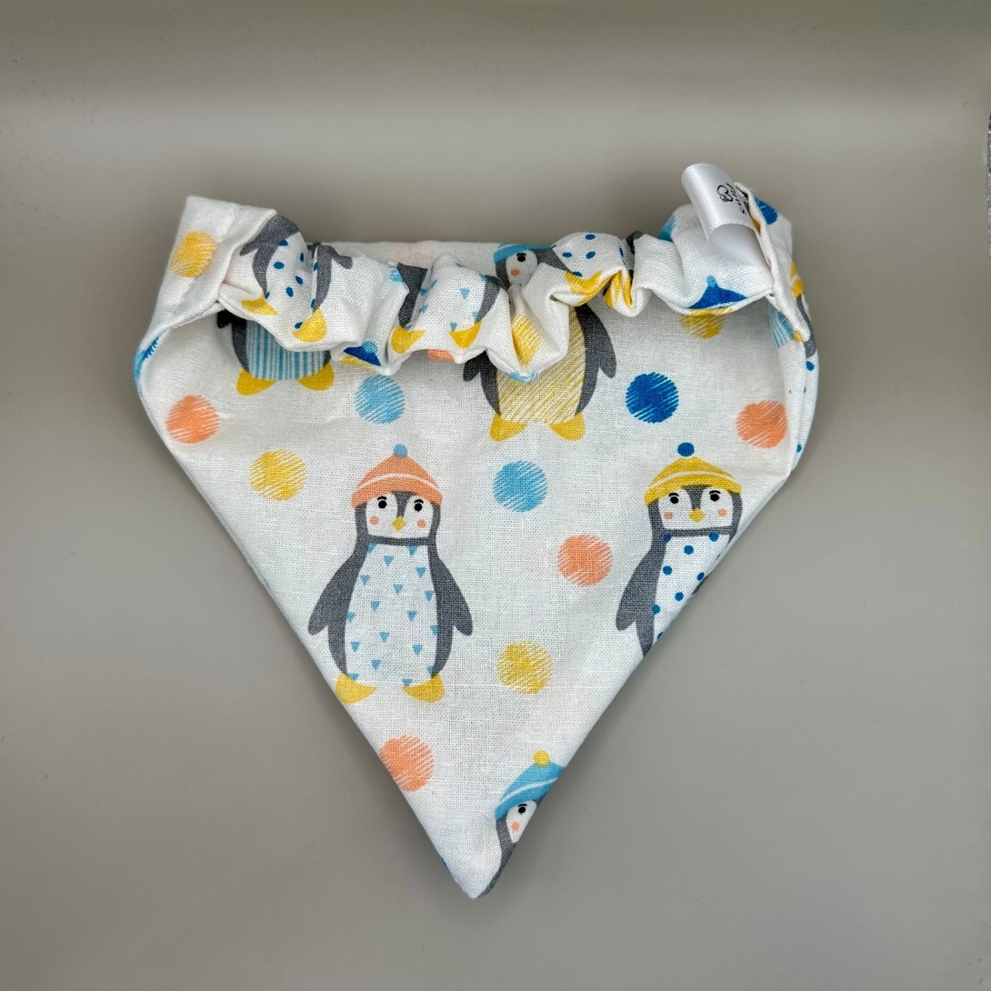 Christmas Penguins in Hats Dog Bandana