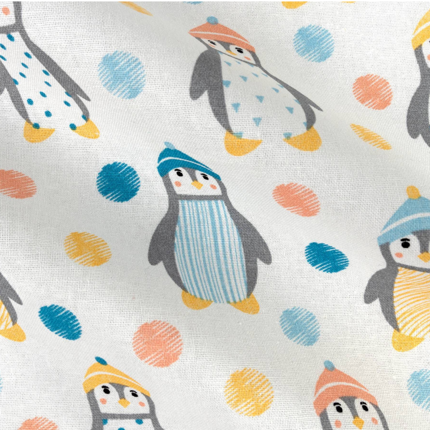 Christmas Penguins in Hats Dog Bandana