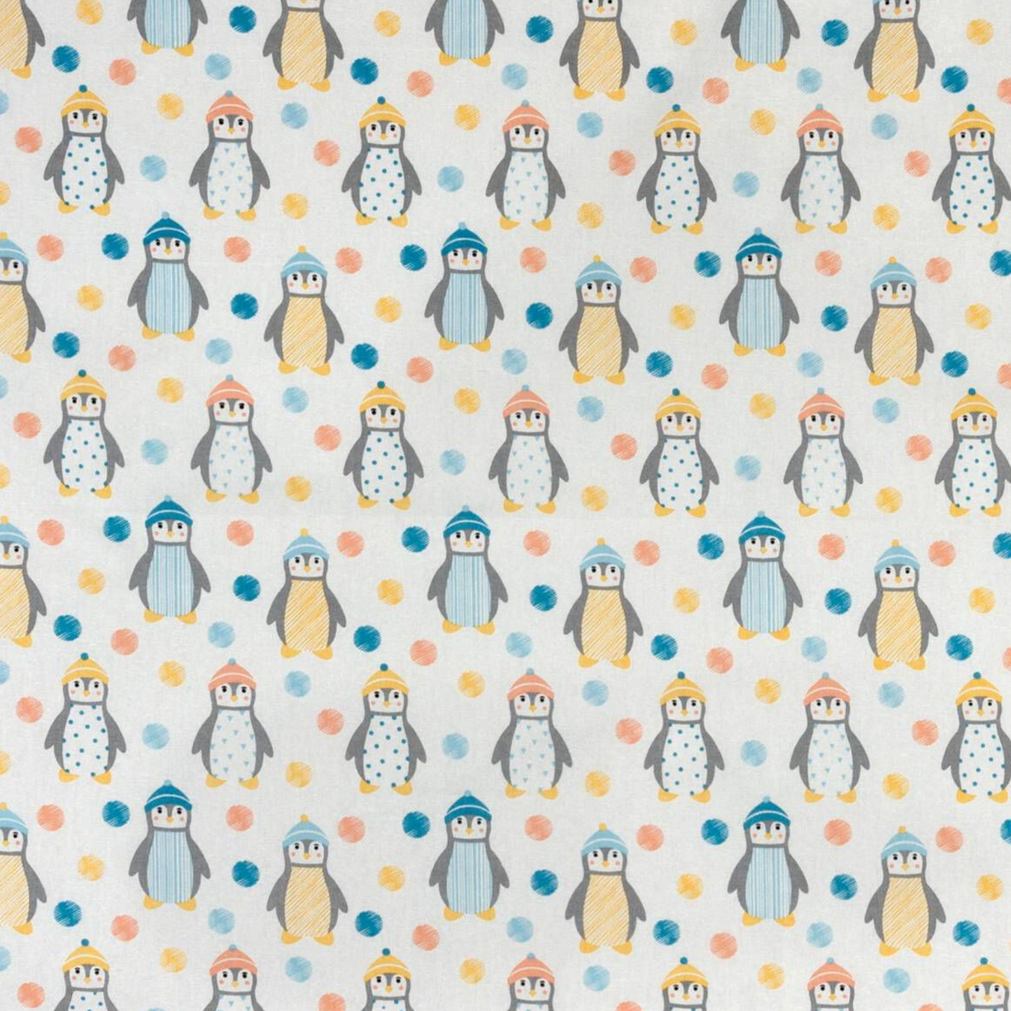 Christmas Penguins in Hats Dog Bandana