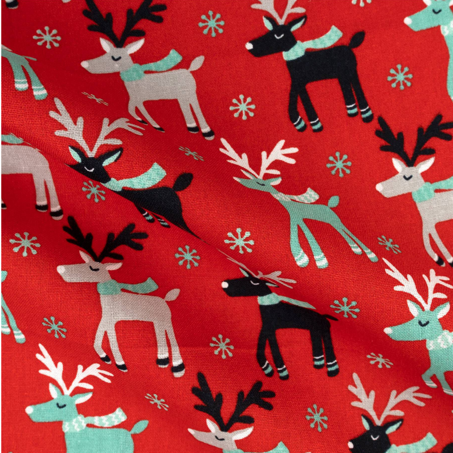 Christmas Red Reindeer Dog Bandana