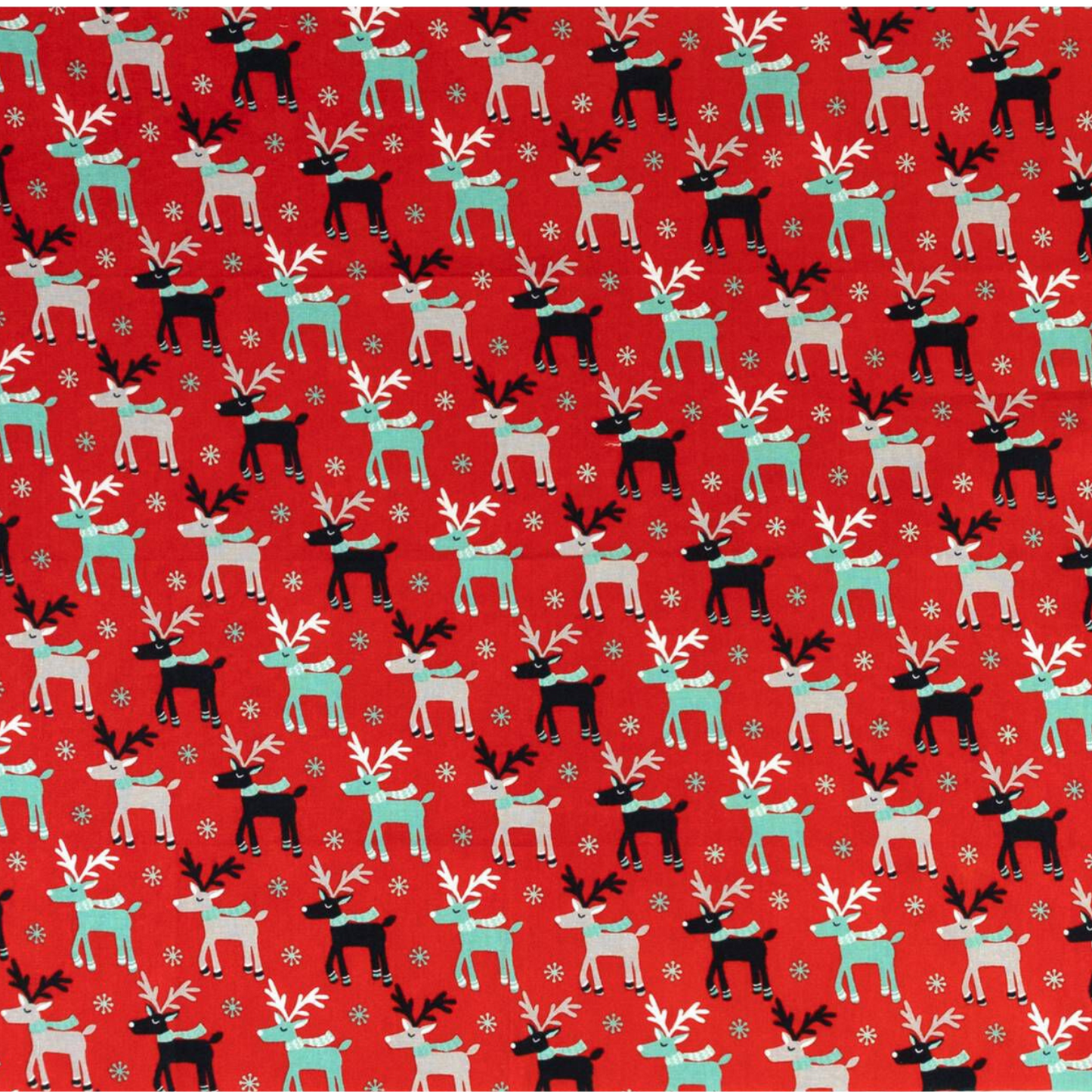 Christmas Red Reindeer Dog Bandana
