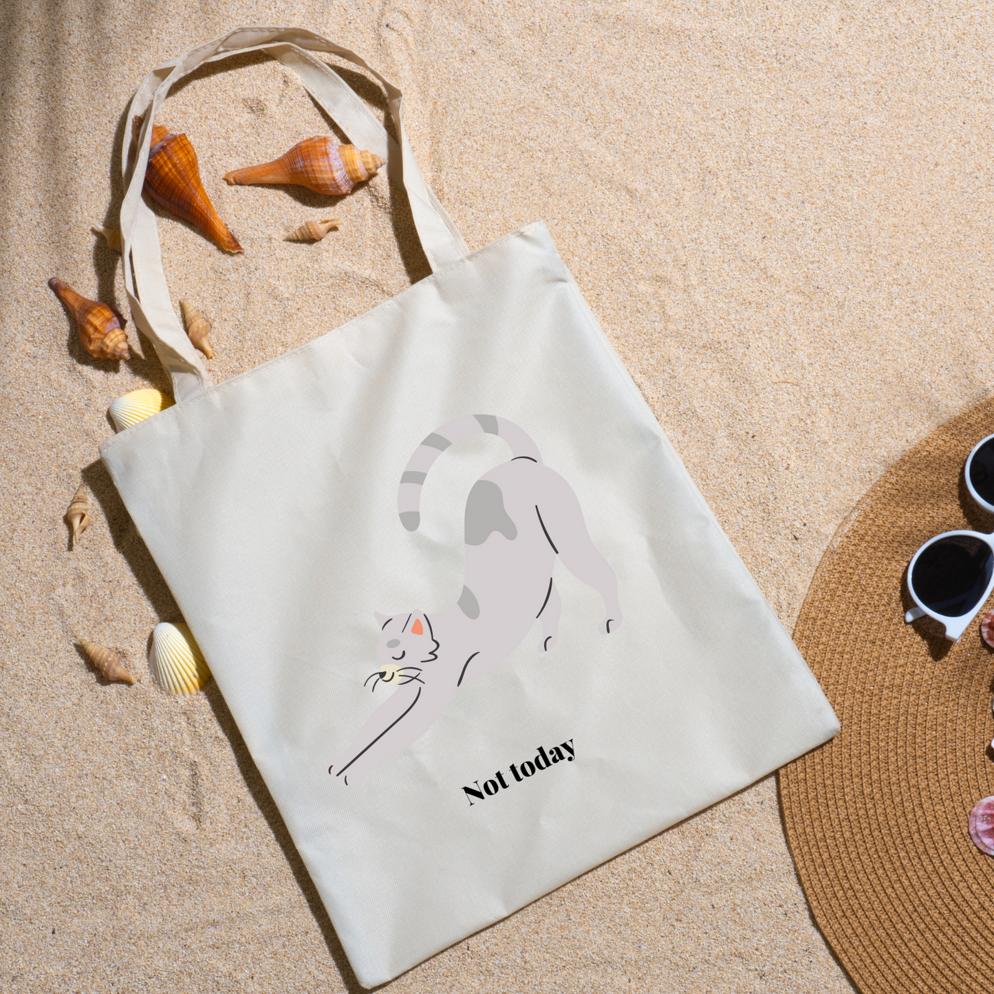 Not Today Cat Tote Bag image 6